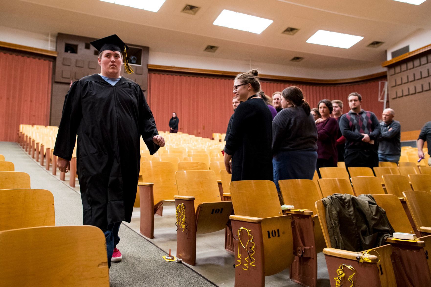 Blake Raines' graduation ceremony